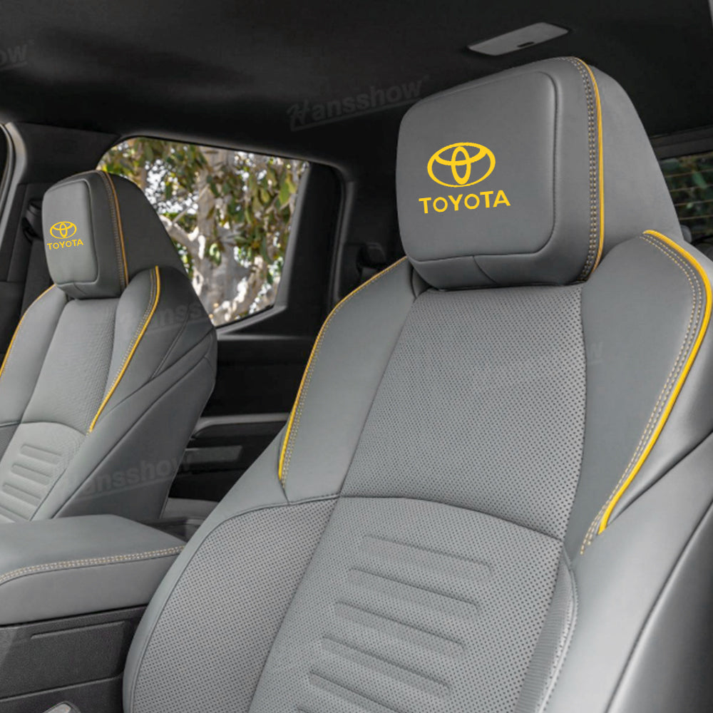 4Runner Seat Covers Embossed Nappa Leather Seat Protector Set for Toyota