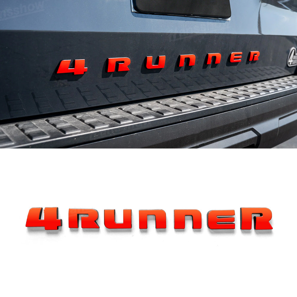 4Runner Decal Letters ABS Tailgate Emblem Liftgate Emblem Overlays for Toyota