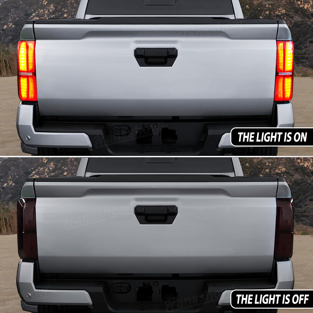 Tacoma Tail Light Cover Smoked Rear Light Cover Taillights Overlay for Toyota