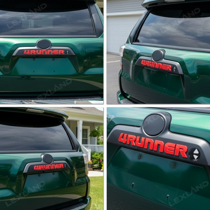 4Runner LED Tail Light with Button Rear Brake Stop Lamp Replacement Tailgate Garnish for Toyota
