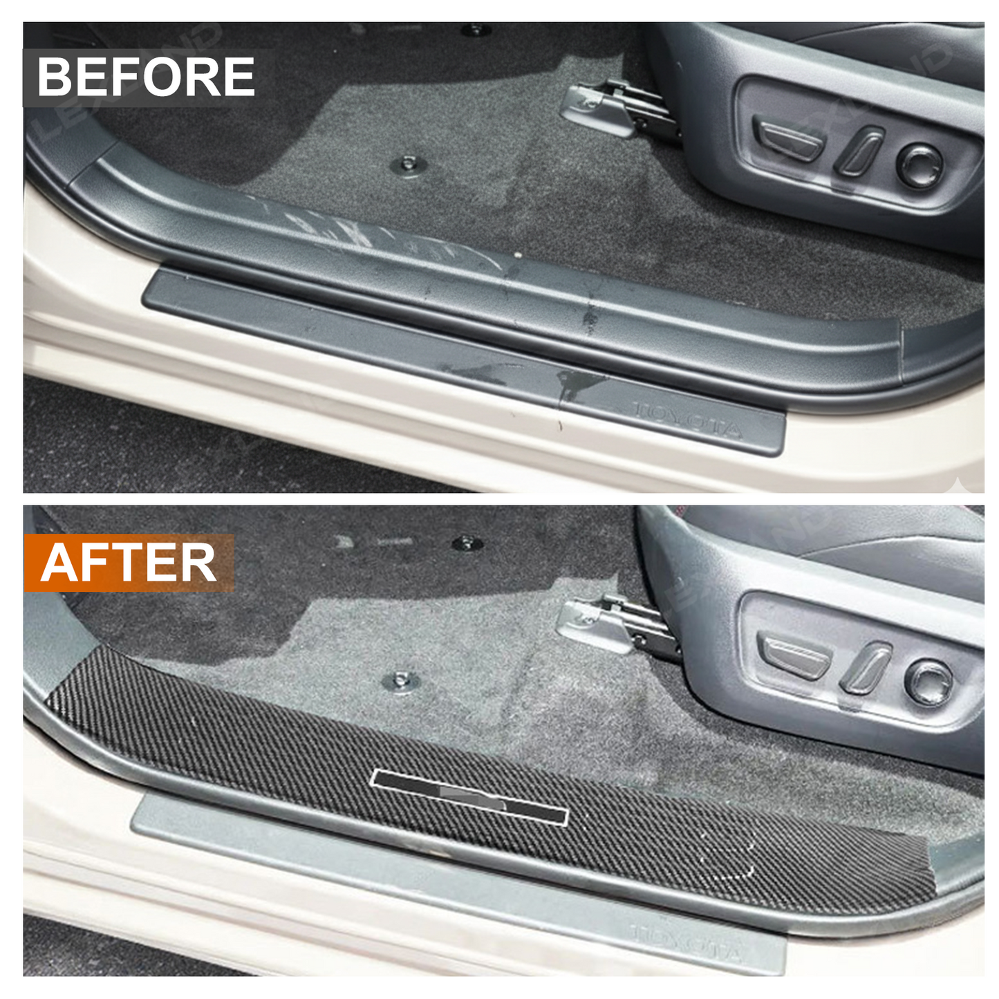 Tacoma/4Runner Door Sill Protector Kick Plate Door Sill Guard for Toyota