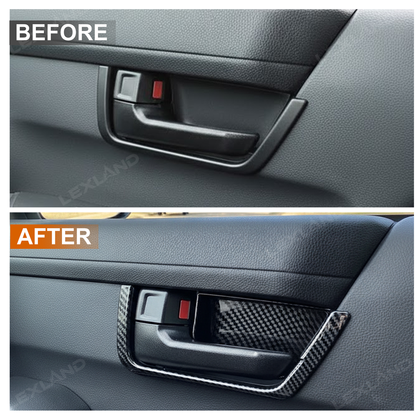 Tacoma Door Handle Bowl Cover Interior Door Decoration Protector Overlay for Toyota