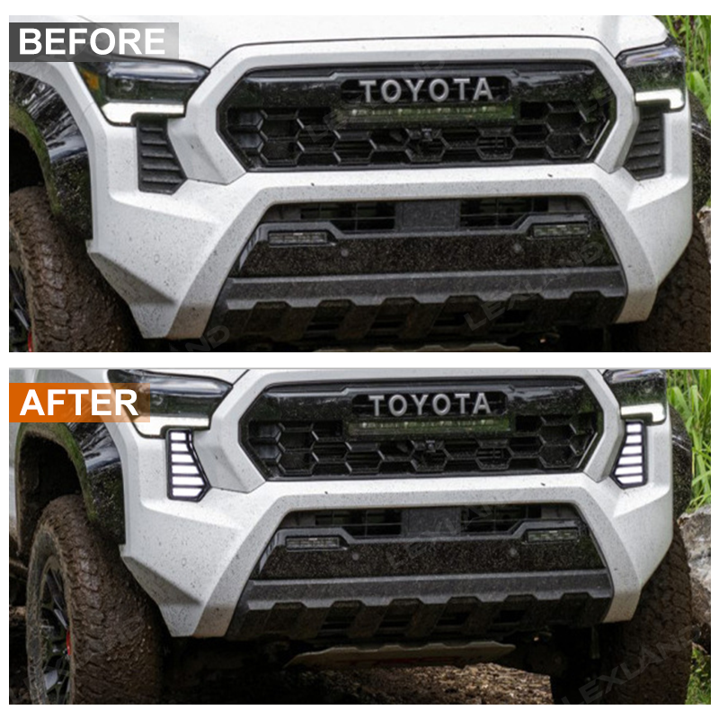 Tacoma LED Fang Lights Dual-Color Dynamic Daytime Running Lights for Toyota