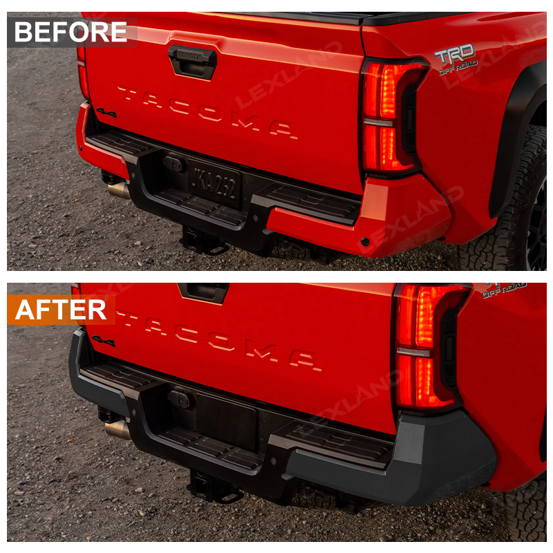 Tacoma Rear Bumper End Cap Replacement Kit ABS Corner Cover for Toyota