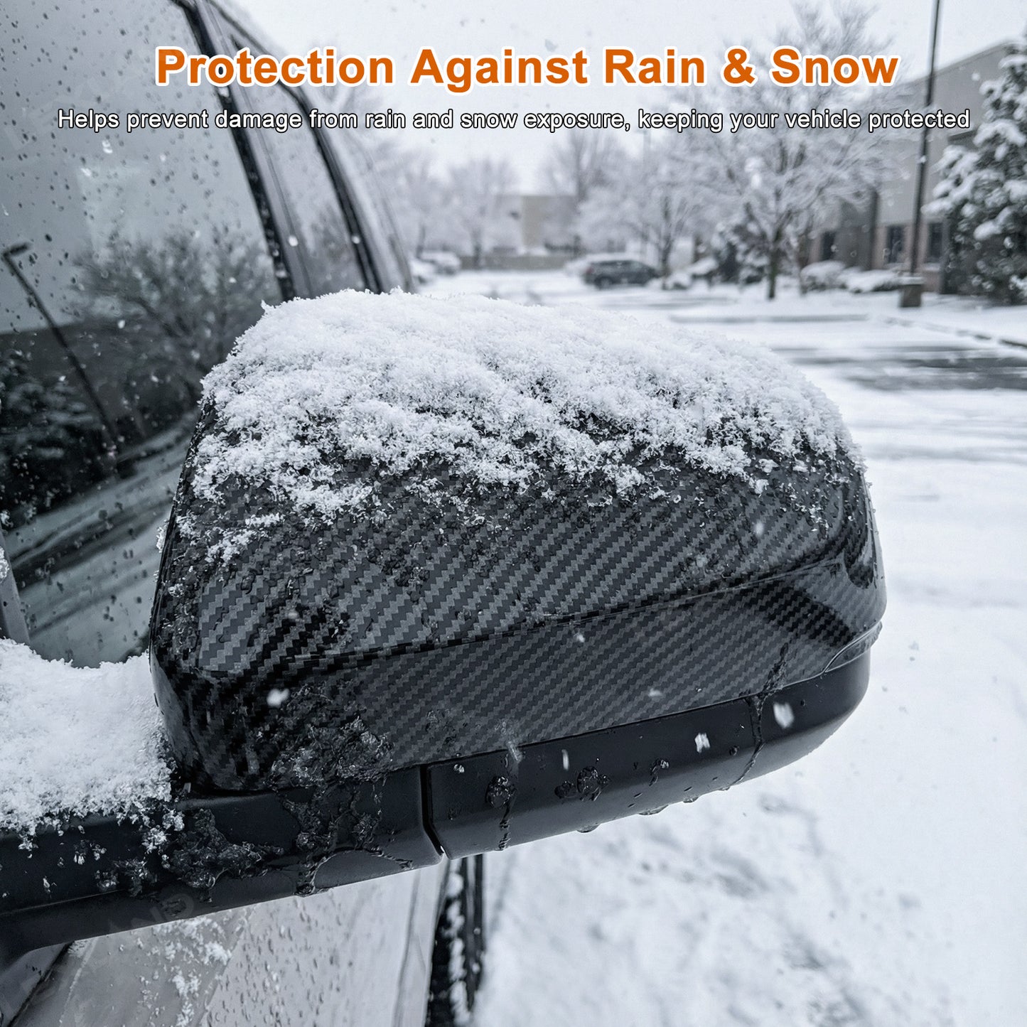 4Runner/Tacoma Side Mirror Covers ABS Carbon Fiber Style Mirror Caps for Toyota