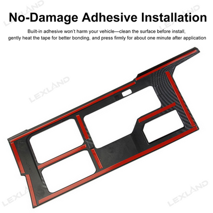 Tundra Center Console Cover ABS Gear Shift Panel Trim Overlay for Toyota