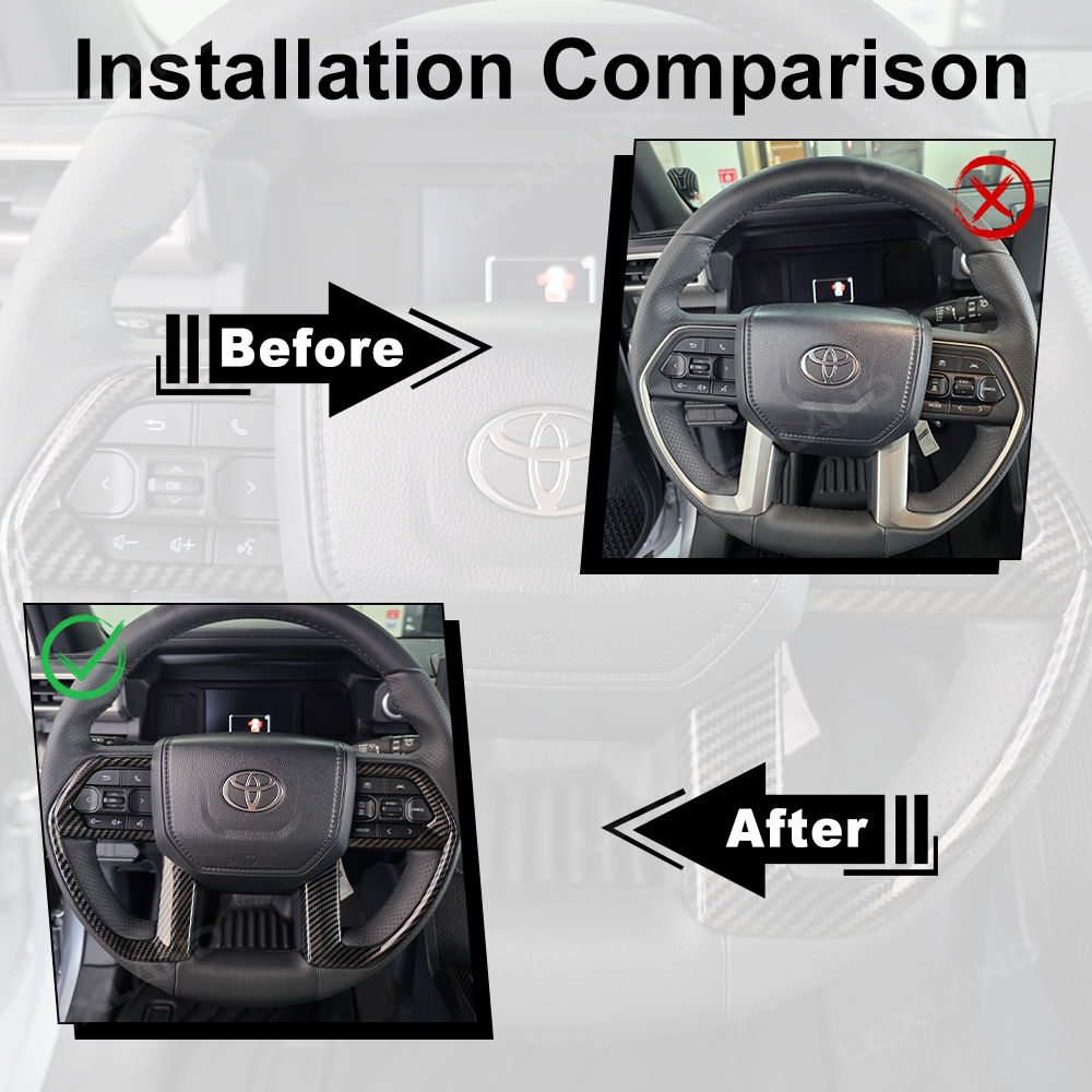 4Runner Interior Cover Trim ABS Carbon Fiber Style Protective Overlays For Toyota