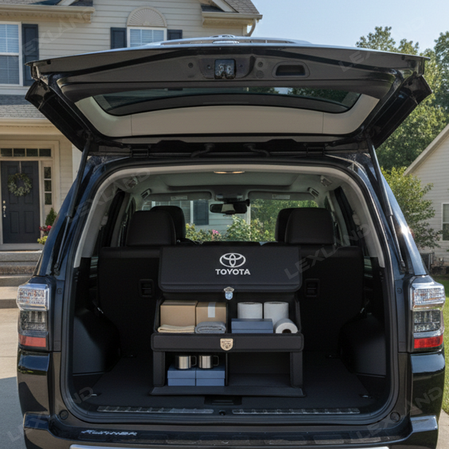 Toyota Trunk Storage Box Trunk Organizer with Toyota Logo Luggage Storage Bag