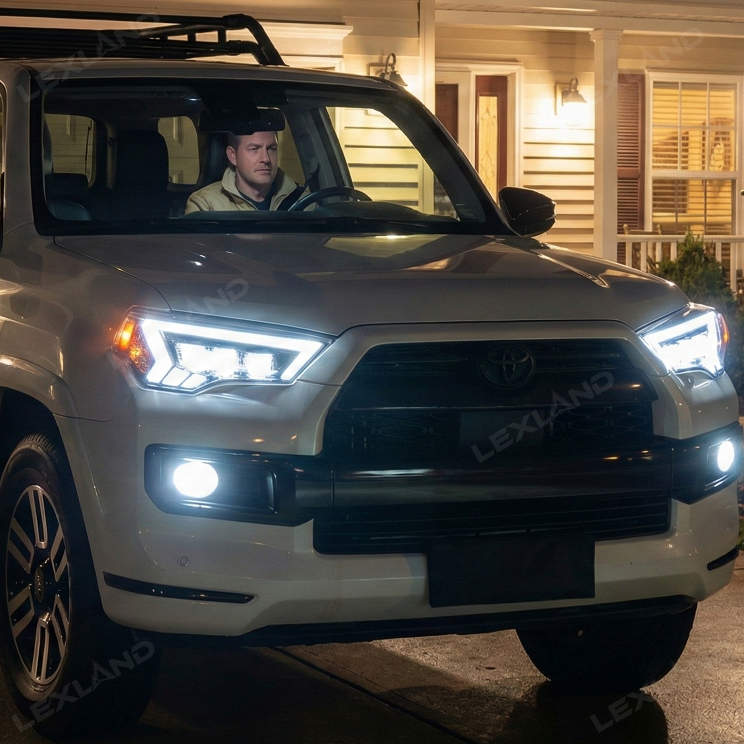 4Runner LED Headlights Front Head Lamps Assembly with Sequential Turn Signal for Toyota