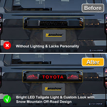 4Runner LED Trunk Tail Light Full Width Tailgate Ambient Lighting with Snow Mountain Off-Road Style