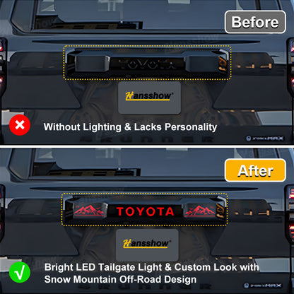 4Runner LED Trunk Tail Light Full Width Tailgate Ambient Lighting with Snow Mountain Off-Road Style