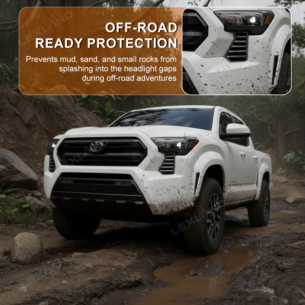 Tacoma Front Inlet Air Vent Trim Cover Headlight Side Grill Grille Mesh Panel