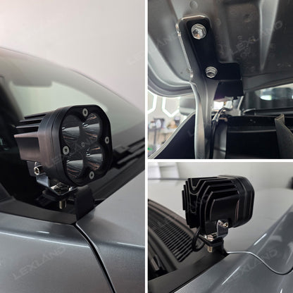 Tacoma/4Runner Baja Designs Ditch Lights Kit Squadron Pro LED A-pillar Lights for Toyota