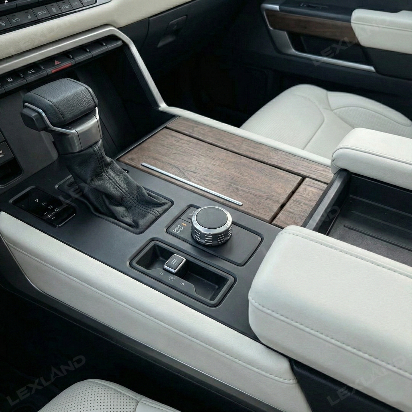 Tundra Center Console Cover ABS Gear Shift Panel Trim Overlay for Toyota