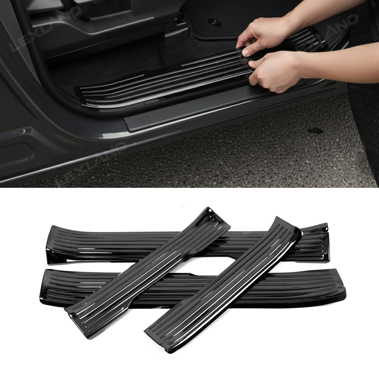 Tacoma/4Runner Door Sill Protector Kick Plate Door Sill Guard for Toyota