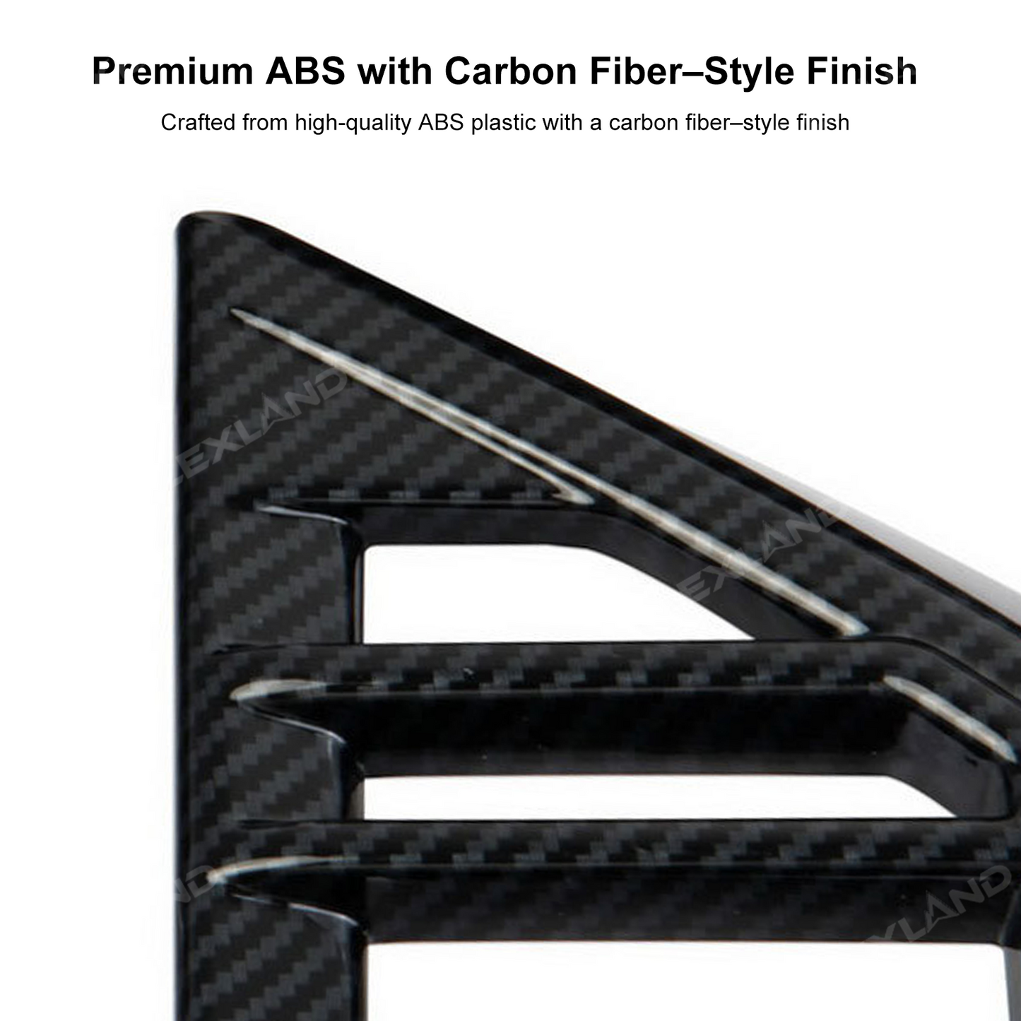 Tundra Dashboard Air Vent Covers AC Vent Overlays ABS Interior Trim 4PCS for Toyota