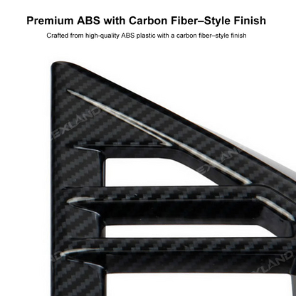 Tundra Dashboard Air Vent Covers AC Vent Overlays ABS Interior Trim 4PCS for Toyota