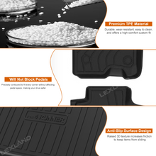 4Runner Cargo Mat & Seat Back Protector Set TPE All-Weather Trunk Mat for Toyota