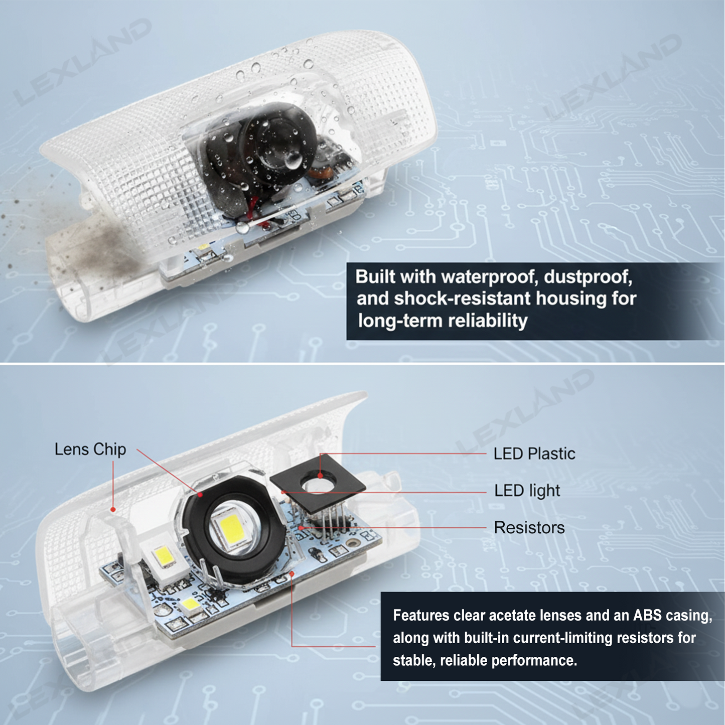 4Runner Door Puddle Lights LED Welcome Lights TRD Logo Door Projector Lights