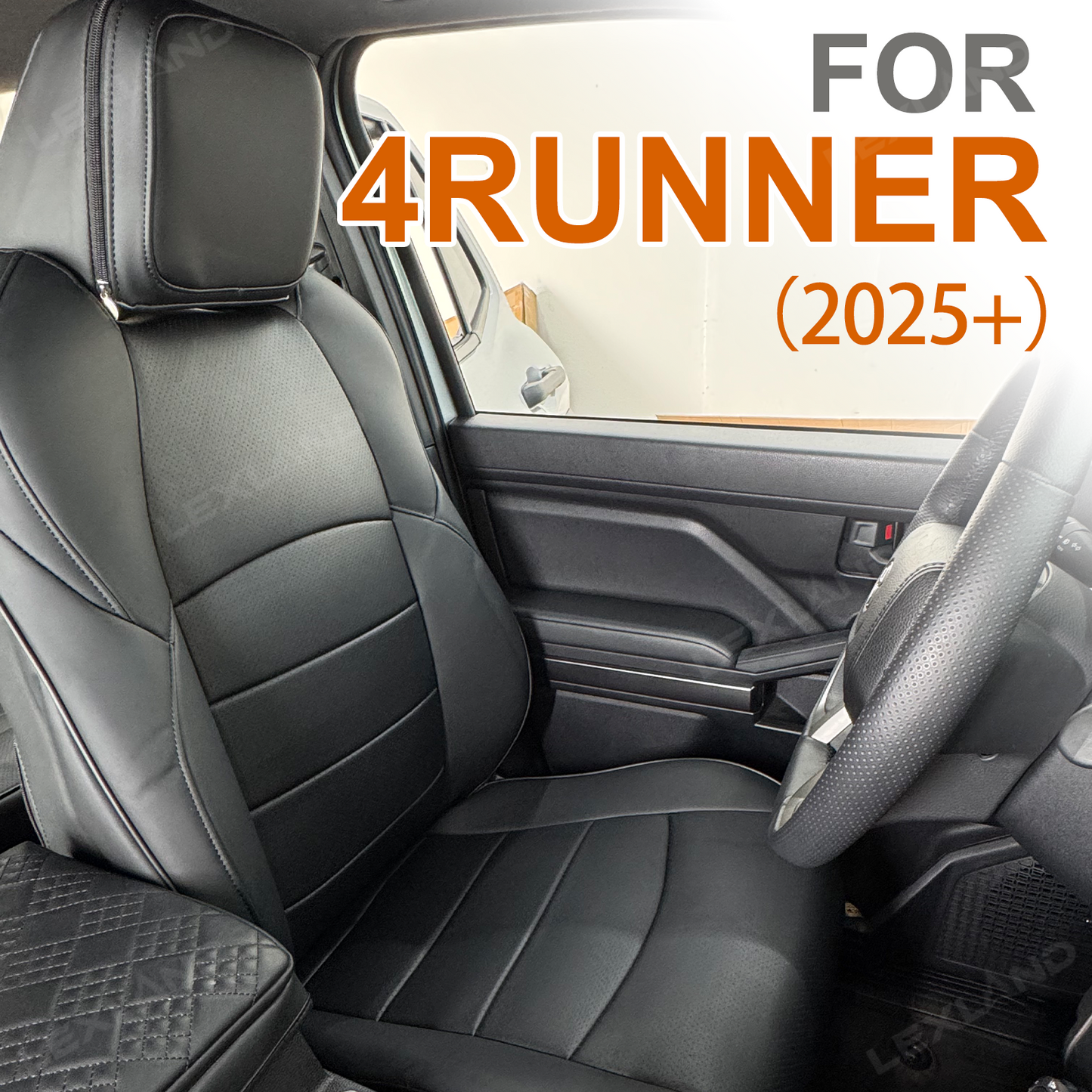 4Runner Seat Covers Nappa Leather Full Coverage Seat Protector for Toyota