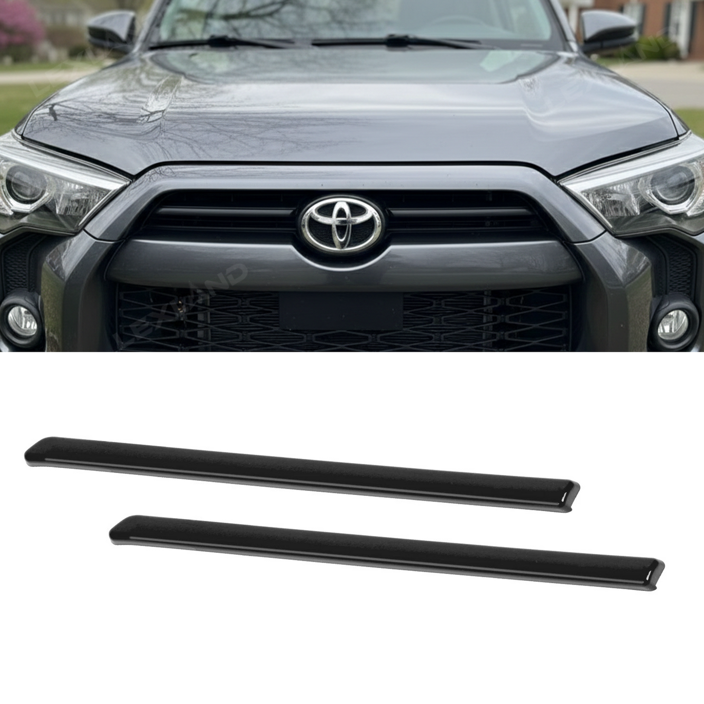 4Runner Front Center Grille Insert Cover Trim Middle Grille Insert Cover Strips for Toyota