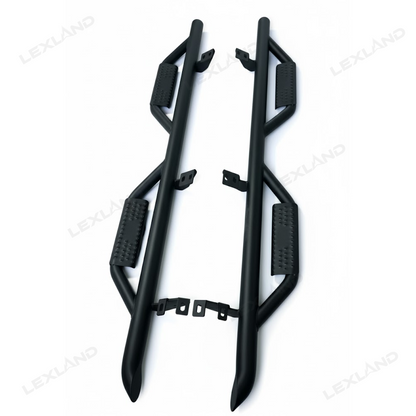 Tacoma Running Boards Double Cab Side Steps Nerf Bar with Dropped Steps for Toyota