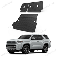 4Runner Cargo Mat & Seat Back Protector Set TPE All-Weather Trunk Mat for Toyota
