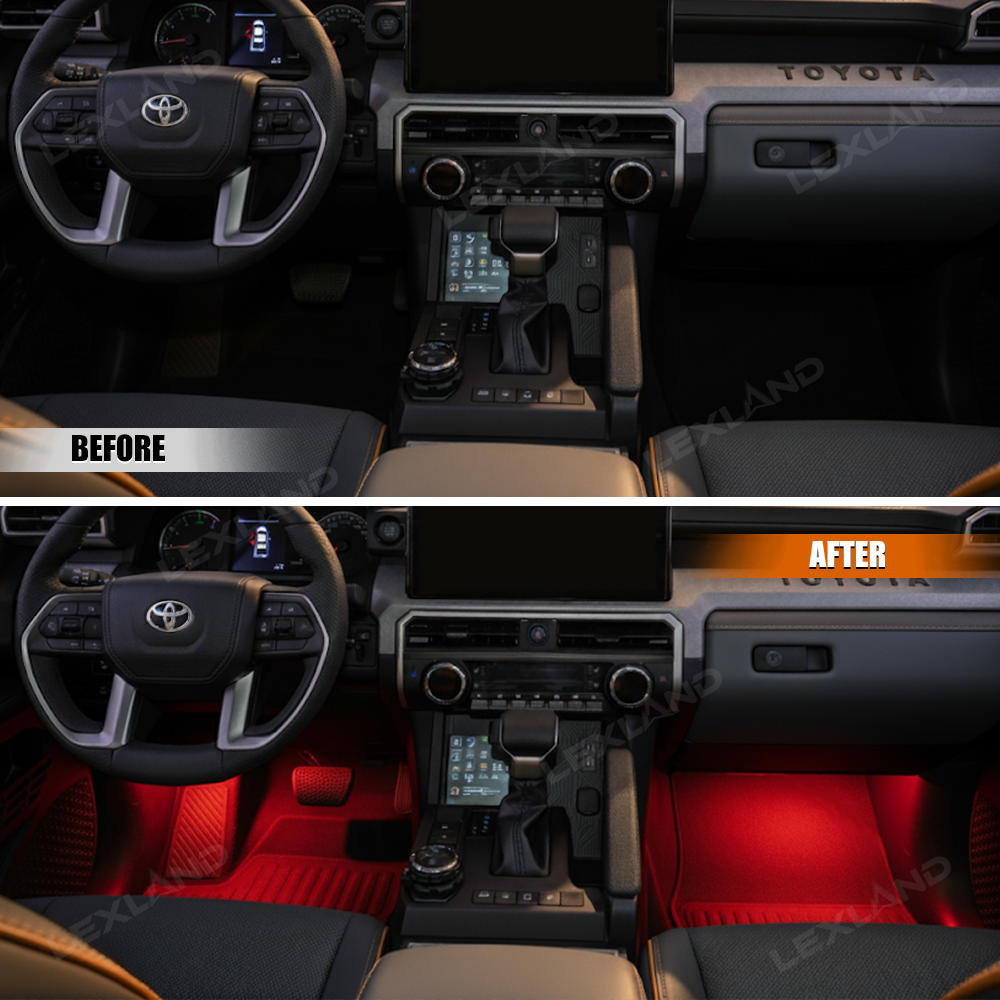 4Runner/Tacoma Footwell Lights LED Floor Foot Ambient Lighting for Toyota