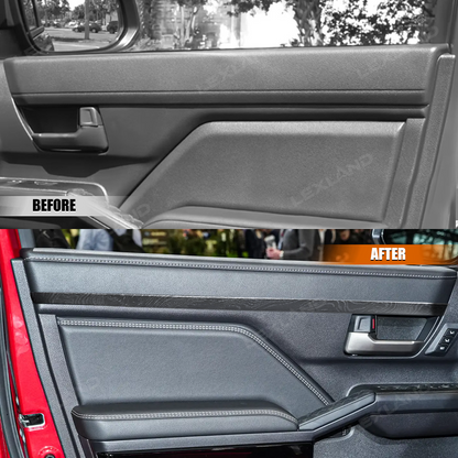 4Runner Door Trim Strip ABS Front & Rear Upper Door Panel Protector Interior Trim Cover