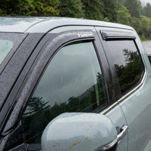 Tundra Window Visor Deflectors with TUNDRA Letter Style Tape-On Rain Guards Sun Shield