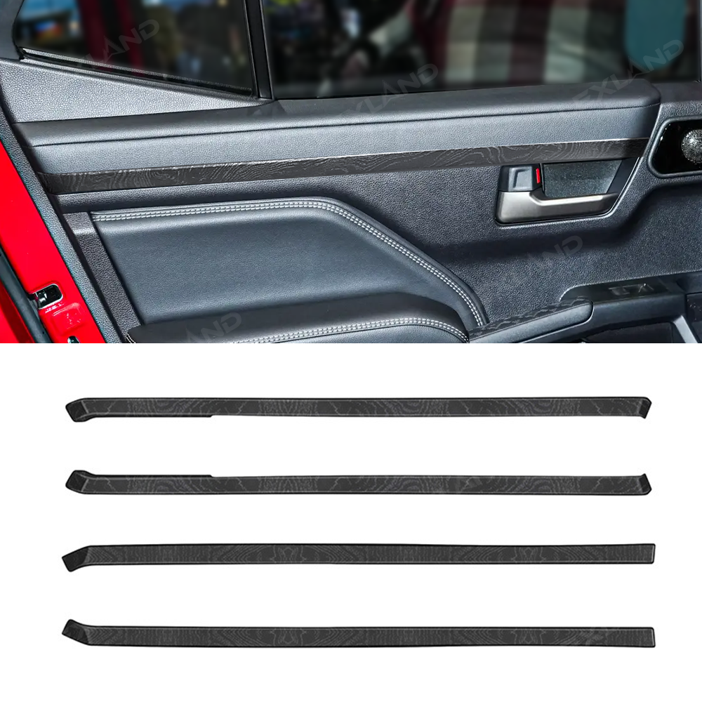 4Runner Door Trim Strip ABS Front & Rear Upper Door Panel Protector Interior Trim Cover
