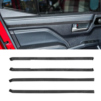 4Runner Door Trim Strip ABS Front & Rear Upper Door Panel Protector Interior Trim Cover