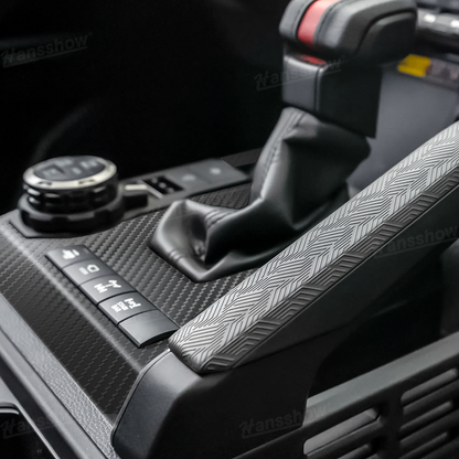 4Runner Gear Shift Panel Cover Trim ABS Carbon Fiber Style for Toyota