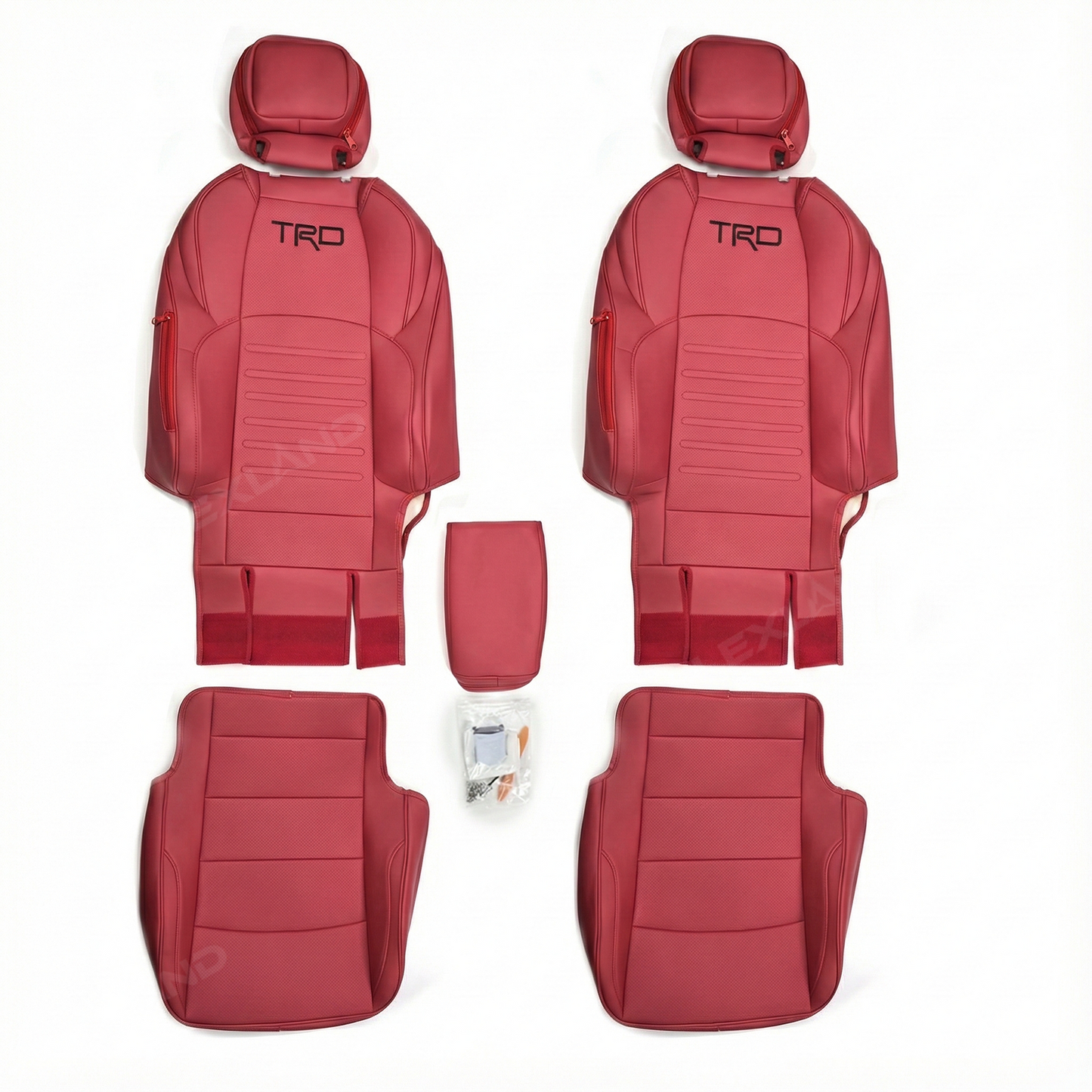 Tacoma 3rd Gen Seat Covers Embossed Seat Protectors with TRD Logo for Toyota