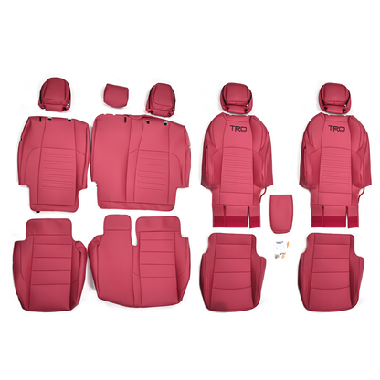 Tacoma /4Runner Seat Covers Full Coverage Embossed Seat Protector with TRD Letter Style for Toyota