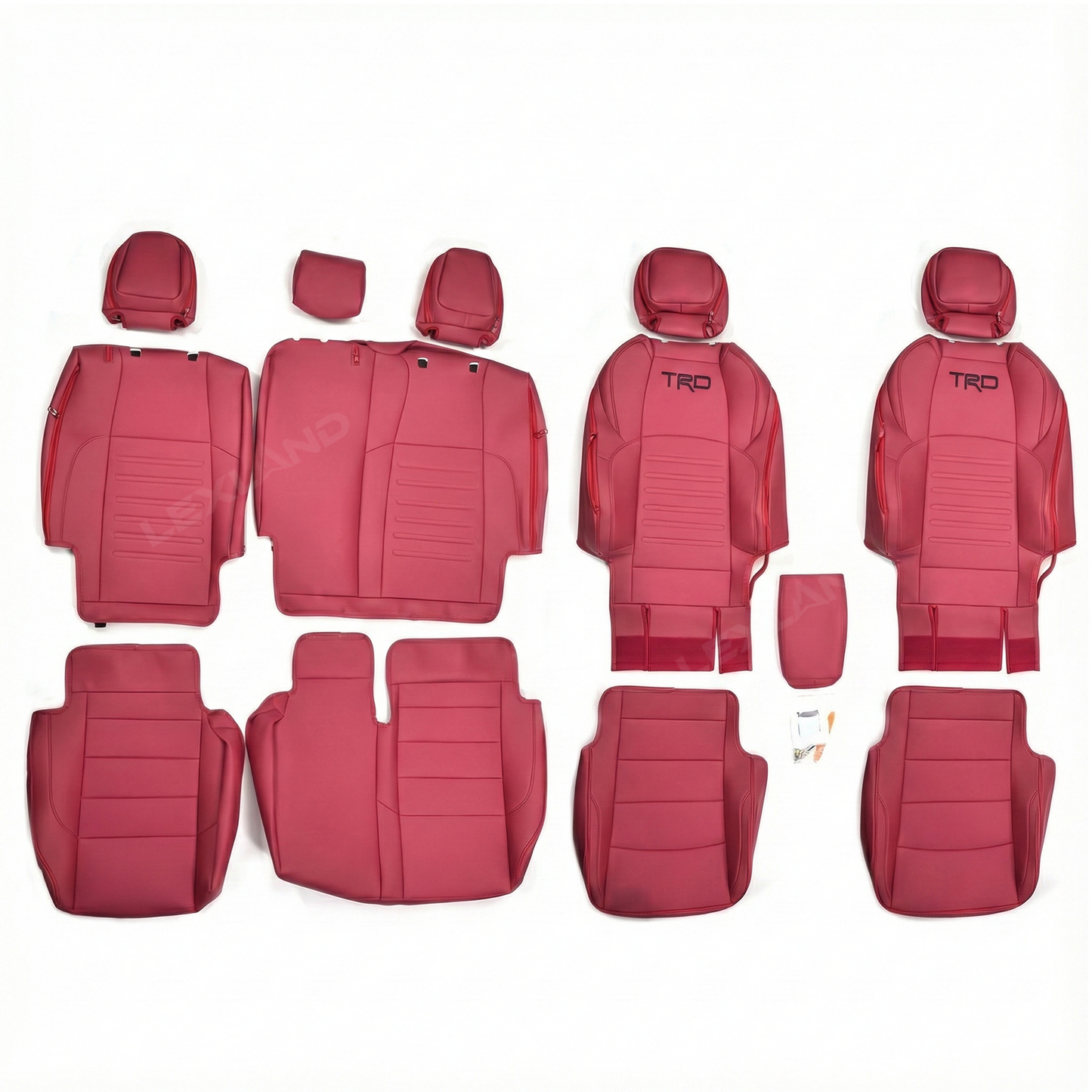 Tacoma 3rd Gen Seat Covers Embossed Seat Protectors with TRD Logo for Toyota