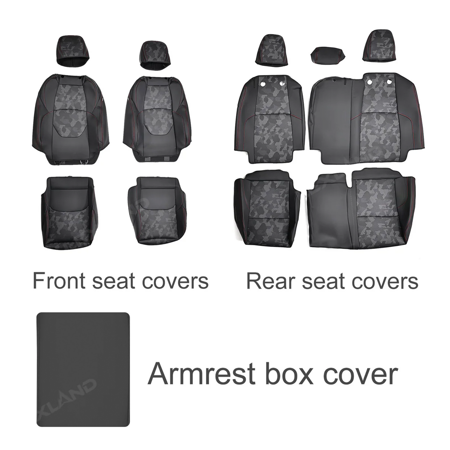 4Runner 5th Gen Seat Covers NAPPA Leather Camo Seat Protector for Toyota