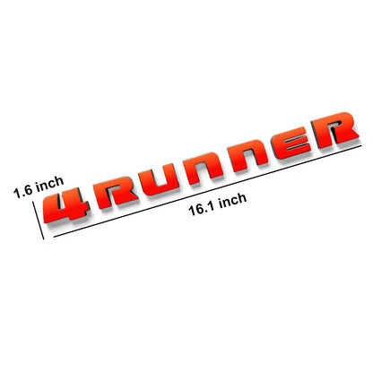 4Runner Decal Letters ABS Tailgate Emblem Liftgate Emblem Overlays for Toyota
