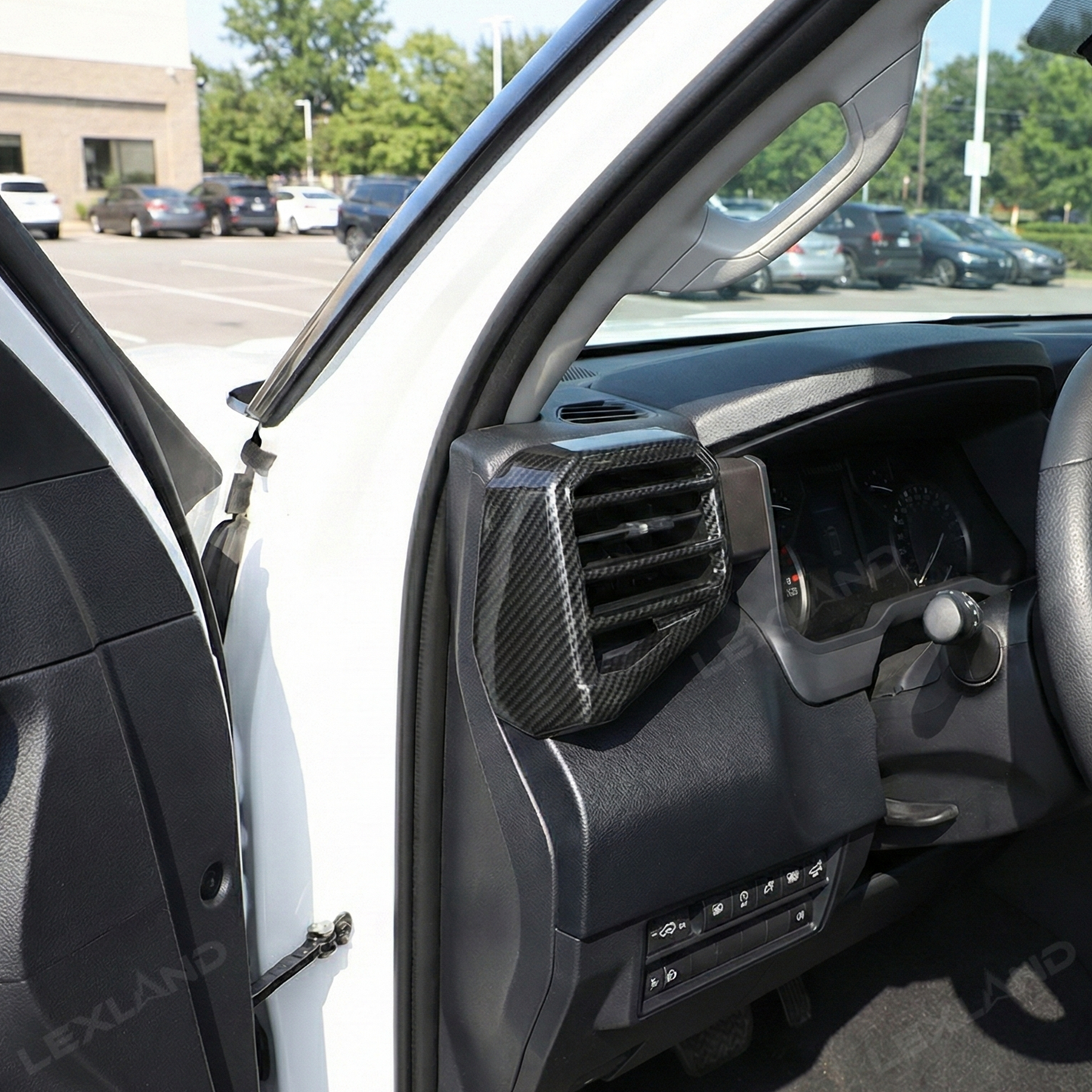 Tundra Dashboard Air Vent Covers AC Vent Overlays ABS Interior Trim 4PCS for Toyota