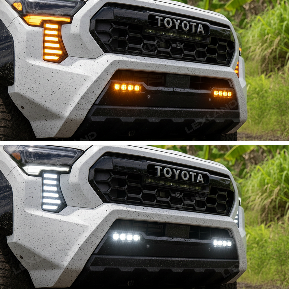 Tacoma LED Fang Lights Dual-Color Dynamic Daytime Running Lights for Toyota