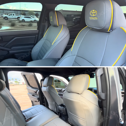 Tacoma Custom Seat Covers Nappa Leather Seat Cover Set with TRD Pro Style for Toyota