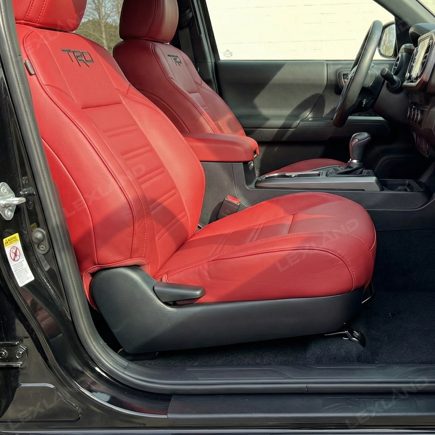 Tacoma 3rd Gen Seat Covers Embossed Seat Protectors with TRD Logo for Toyota