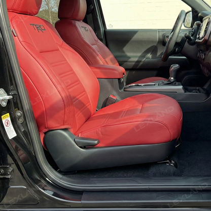 Tacoma 3rd Gen Seat Covers Embossed Seat Protectors with TRD Logo for Toyota