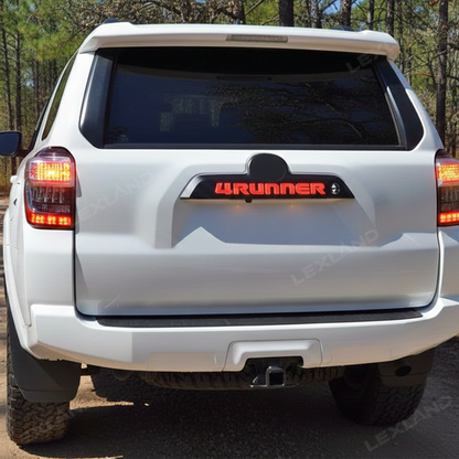4Runner LED Tail Light with Button Rear Brake Stop Lamp Replacement Tailgate Garnish for Toyota