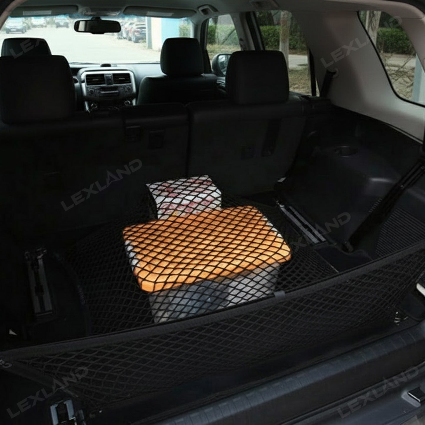 4Runner Elastic Trunk Net Trunk Mesh Cargo Organizer Luggage Net for Toyota