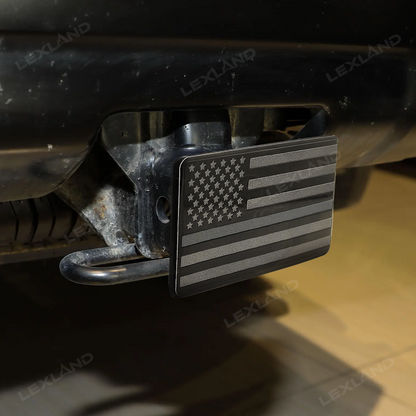 4Runner American Flag Hitch Cover Cap Carbon Steel Trailer Hitch Receiver Cover for Toyota