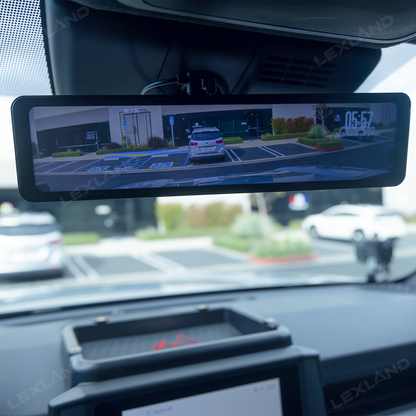 4Runner Media Rearview Mirror 12 Inch Dash Cam for Toyota