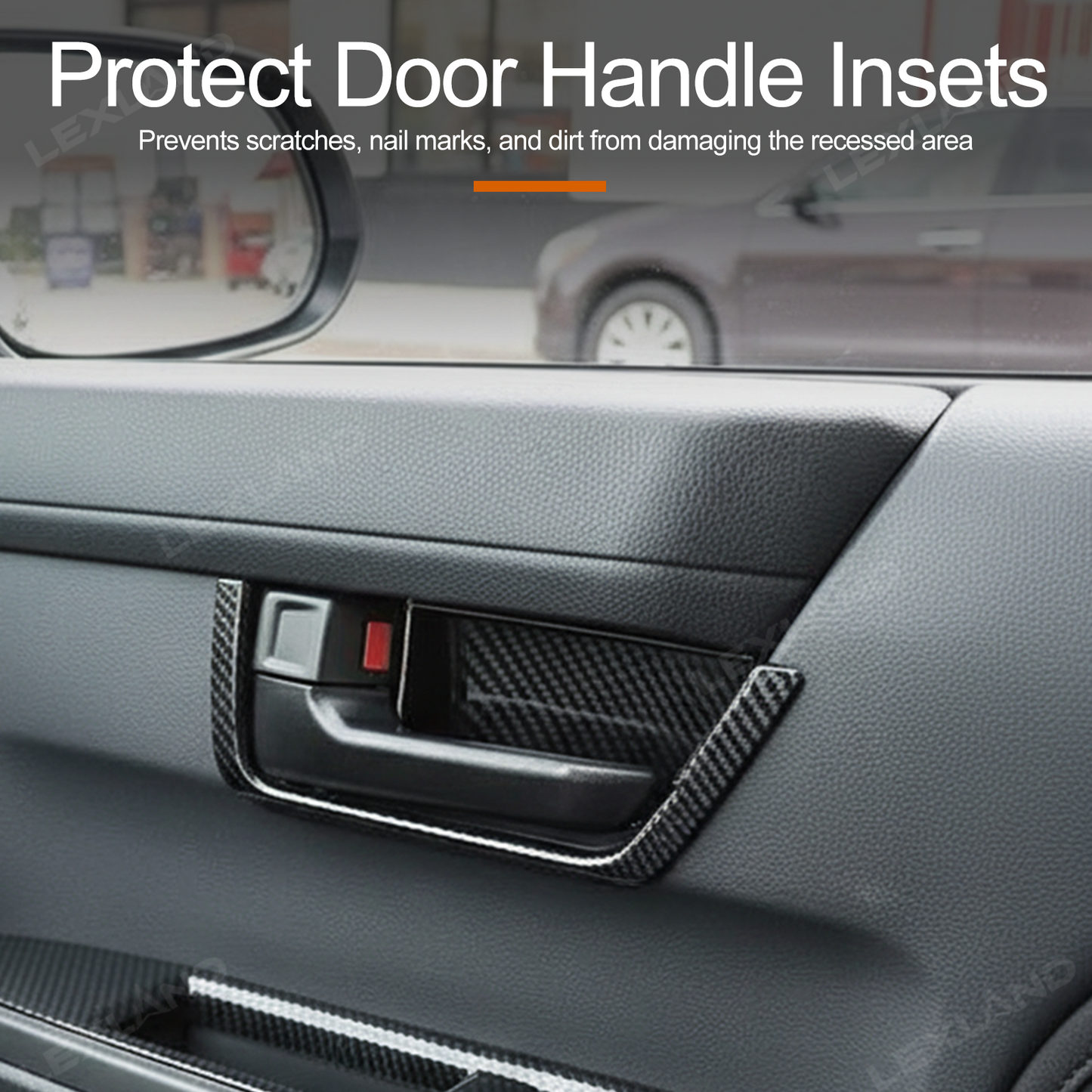 Tacoma Door Handle Bowl Cover Interior Door Decoration Protector Overlay for Toyota