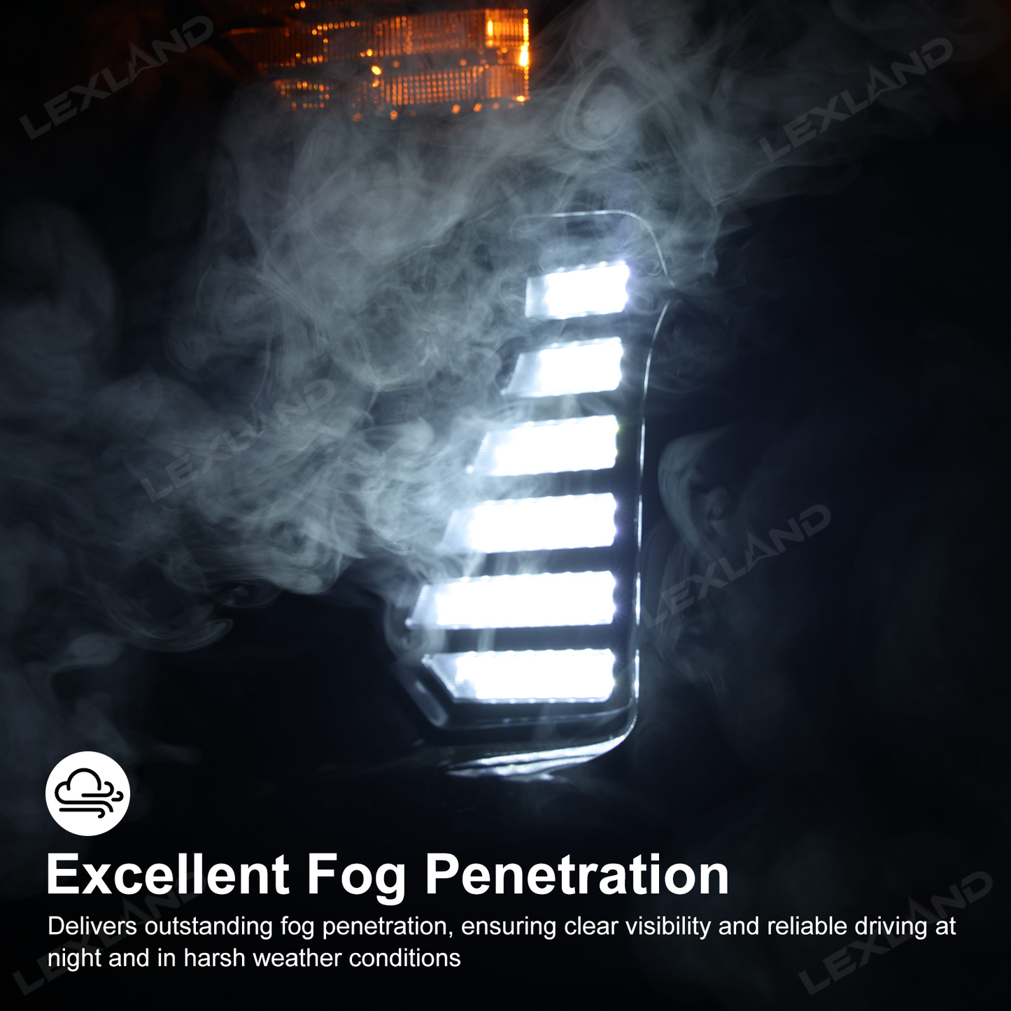 Tacoma LED Fang Lights Dual-Color Dynamic Daytime Running Lights for Toyota