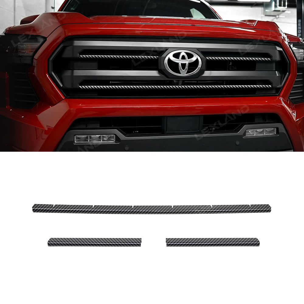 Tacoma Front Center Grille Grill Inserts Strips ABS Decorative Trim for Toyota